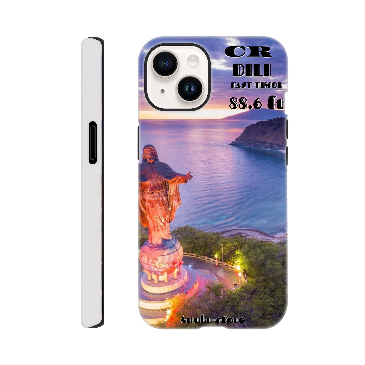 AS0001- Cristo Rei Dili, East Timor. 88.6ft (Apple - iPhone variable)