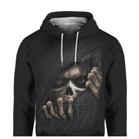 3D Motion Men's Clothing Print Hooded Casual Sweatshirt