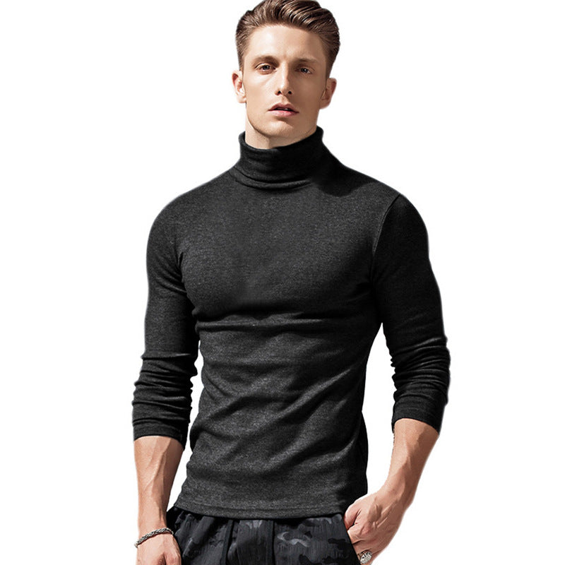 Turtleneck bottoming shirt men's clothing t-shirt