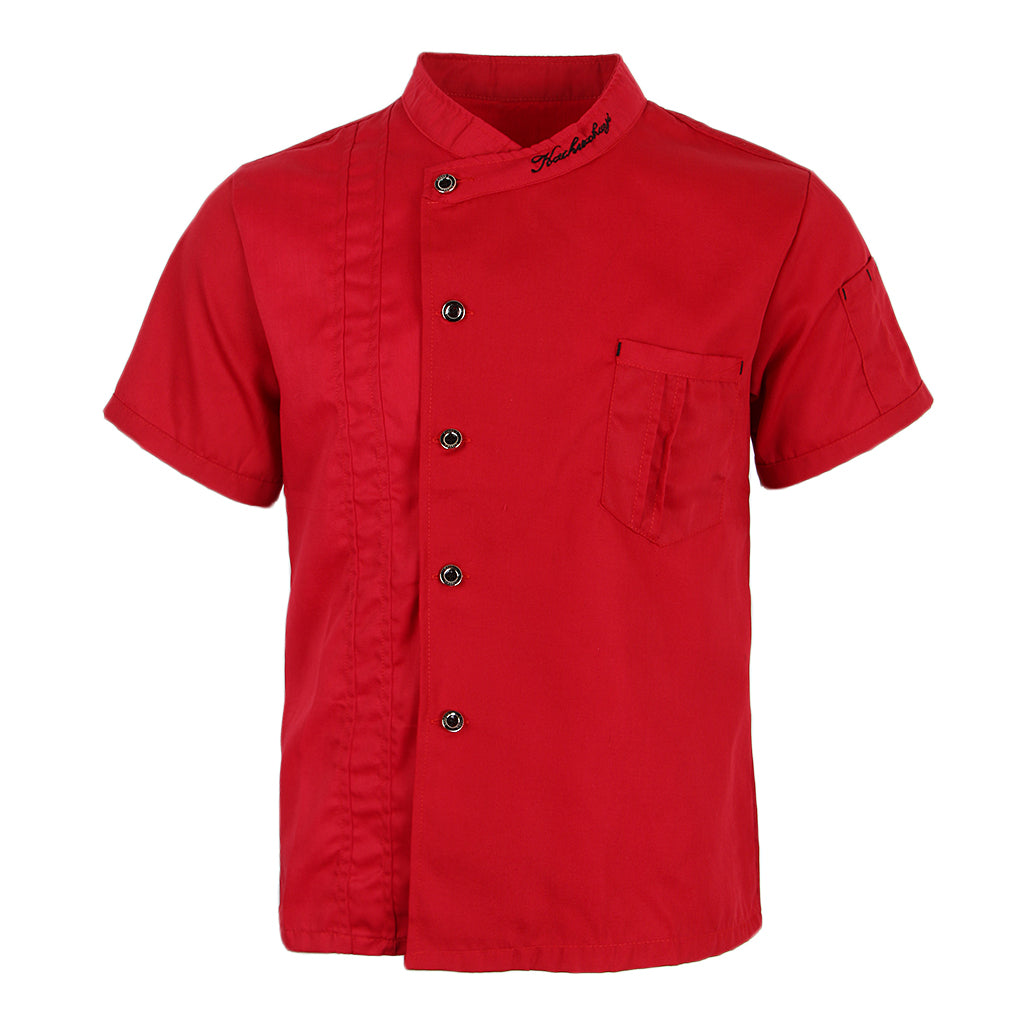 Chef Overalls Short-sleeved Canteen Back Kitchen Staff Clothing