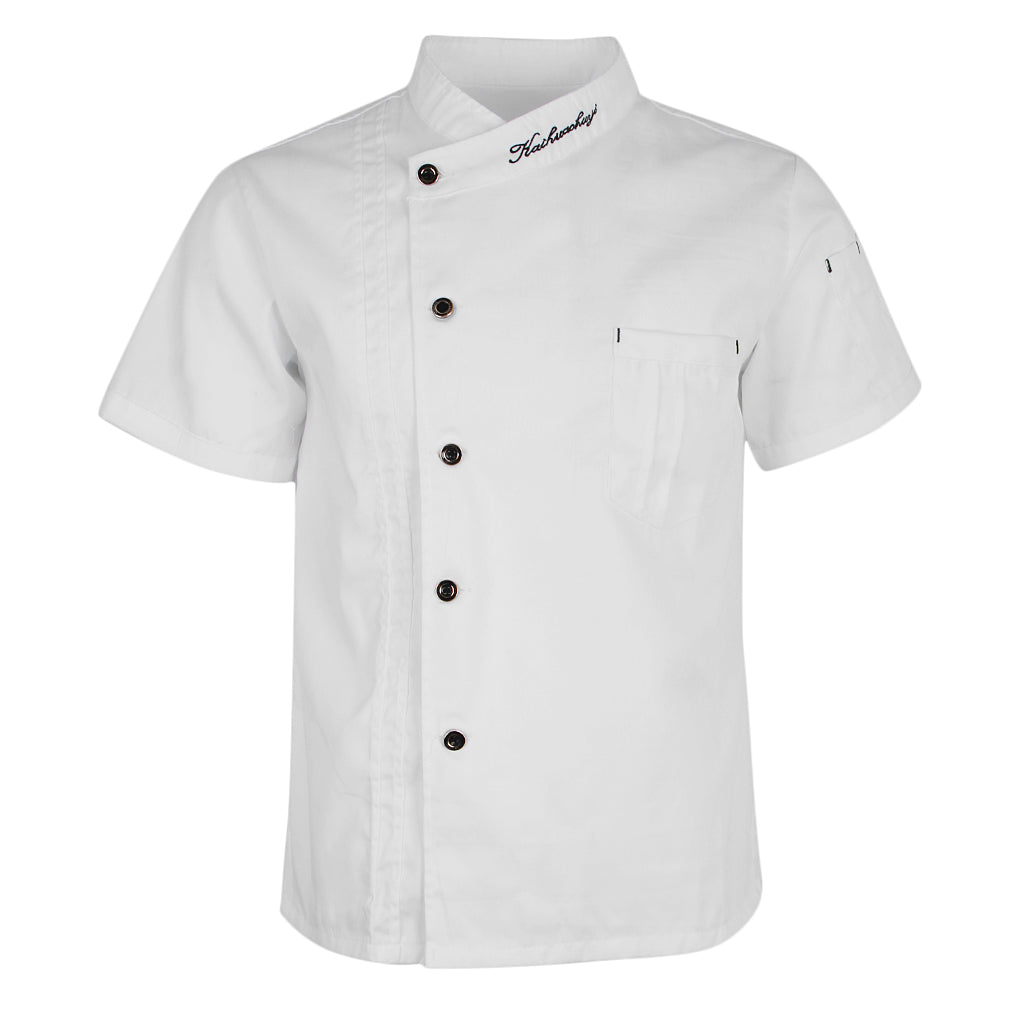 Chef Overalls Short-sleeved Canteen Back Kitchen Staff Clothing