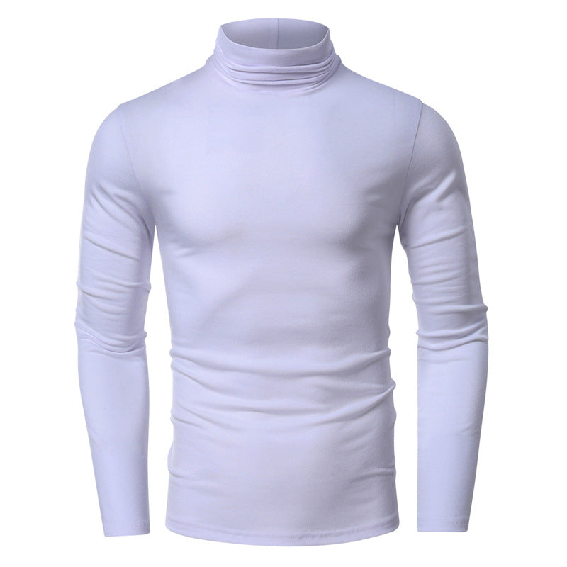 Turtleneck bottoming shirt men's clothing t-shirt