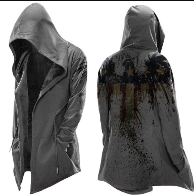 Men's Clothing New Cloak Simple Casual Hooded