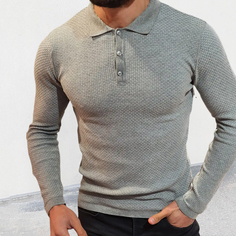 Slim Long Sleeve Top Men's Clothing