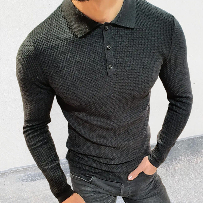 Slim Long Sleeve Top Men's Clothing