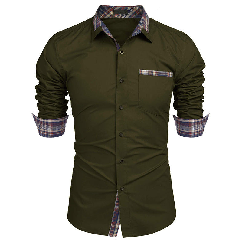 Men's Long-sleeved Autumn And Winter Clothing Shirt