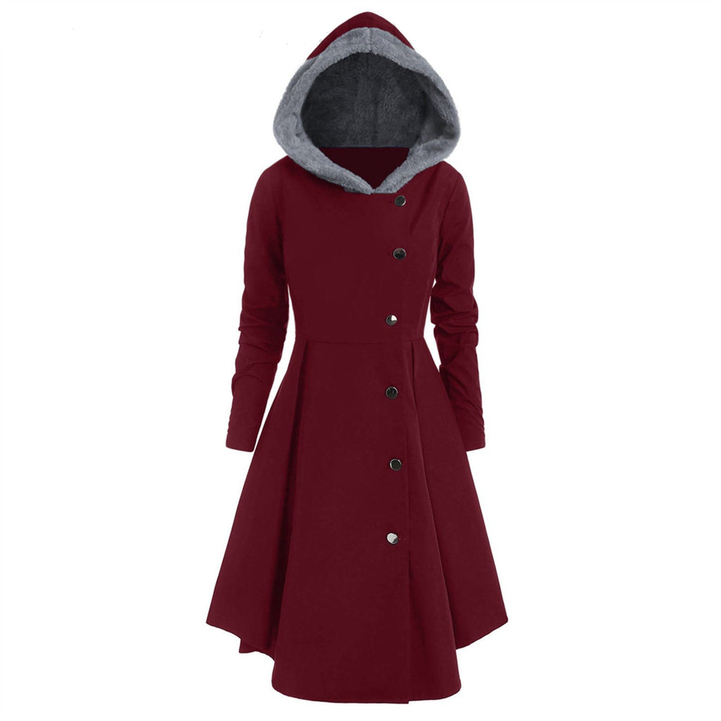 Bombshell Christmas Trench Women's Long Hooded Coat Woman