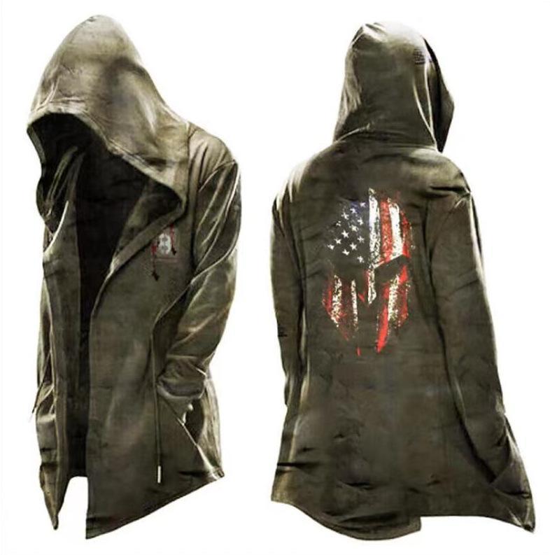 Men's Clothing New Cloak Simple Casual Hooded